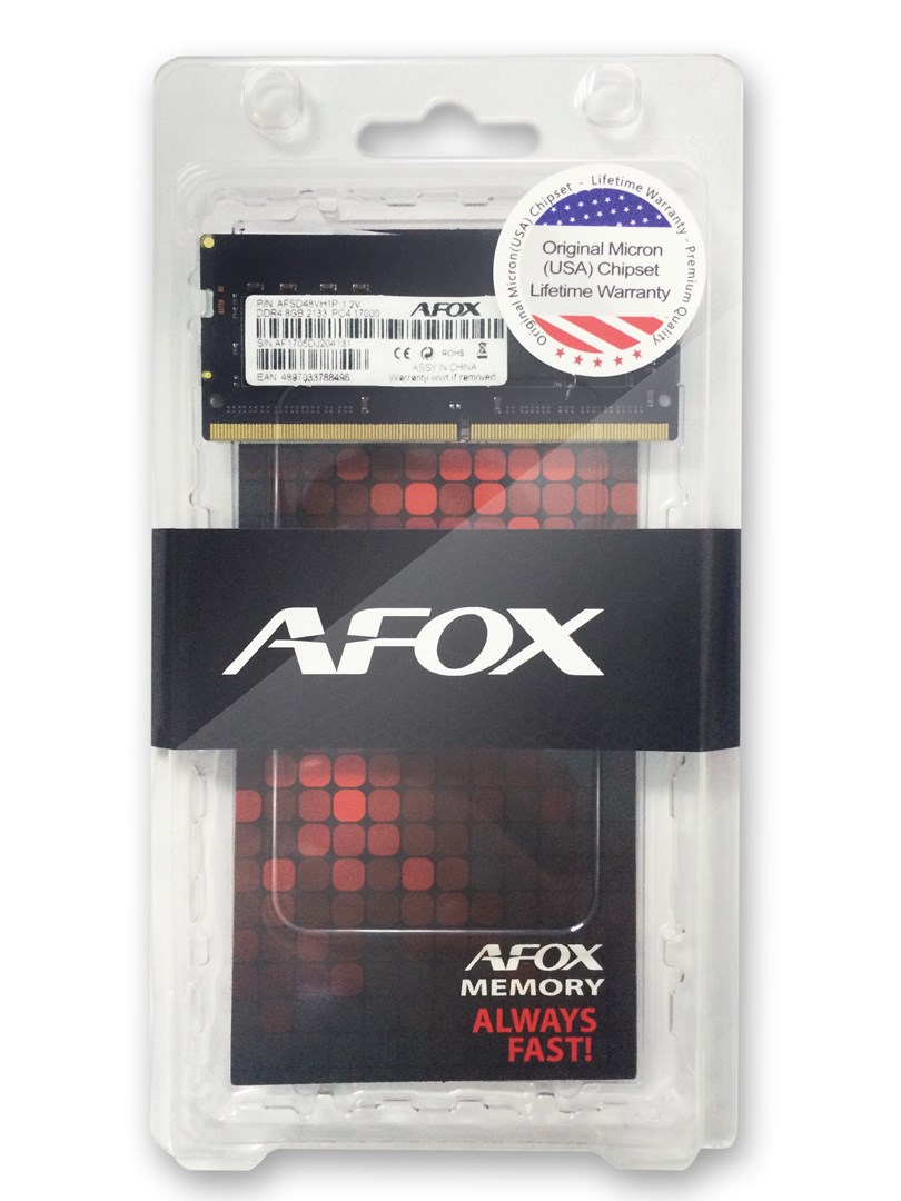 AFOX Memory SO-DIMM DDR4 8GB 2666MHz