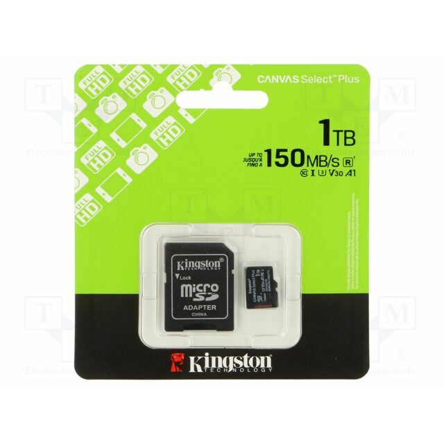 Kingston Technology Memory card; microSDXC; 1TB