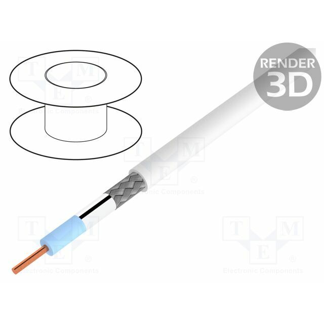 HELU Wire: coaxial; SAT-KOAX-1.0/4.6