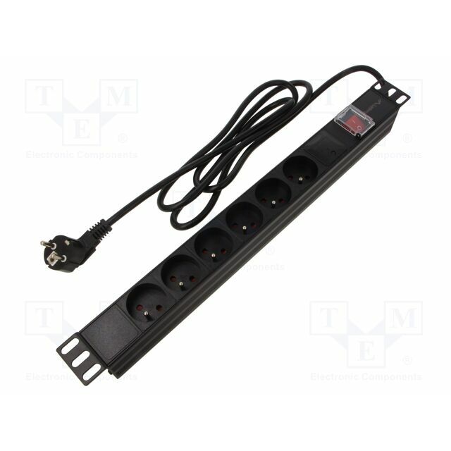 LANBERG Plug socket strip: protective; Sockets:
