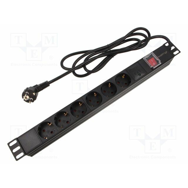 LANBERG Plug socket strip: protective; Sockets: