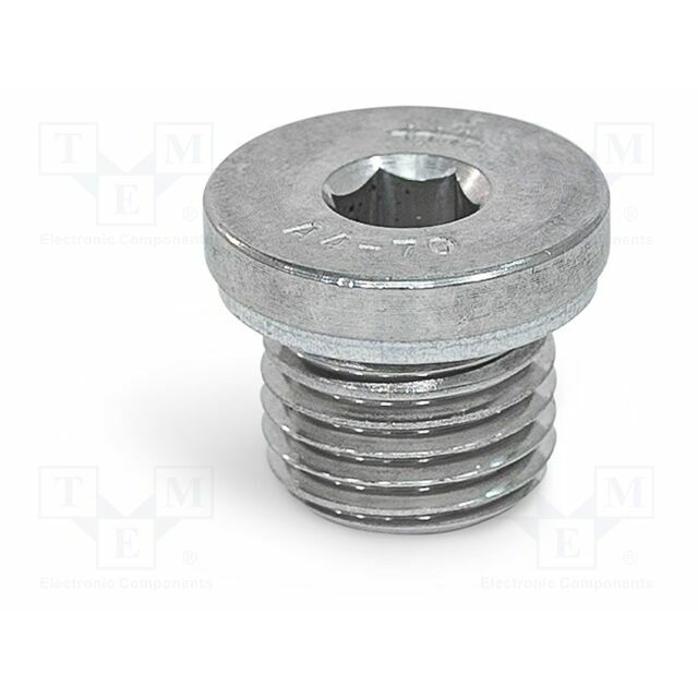 ELESA+GANTER Hexagon head screw plug; with