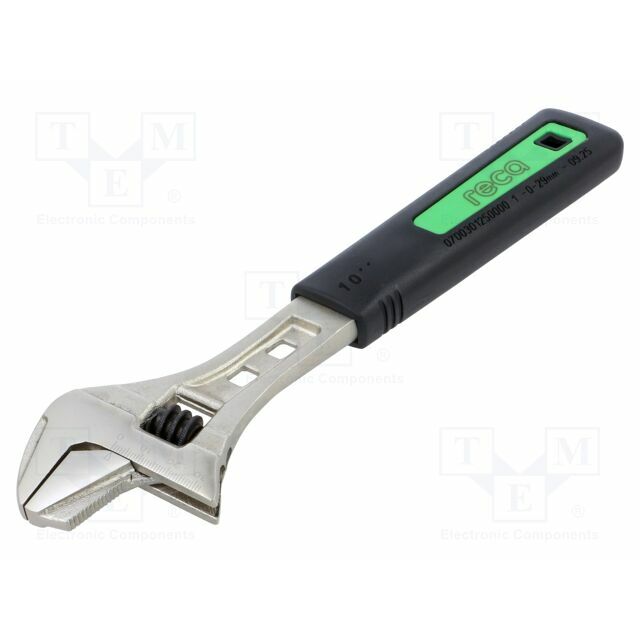 Wrench: adjustable; Overall len: 250mm; anti-slip