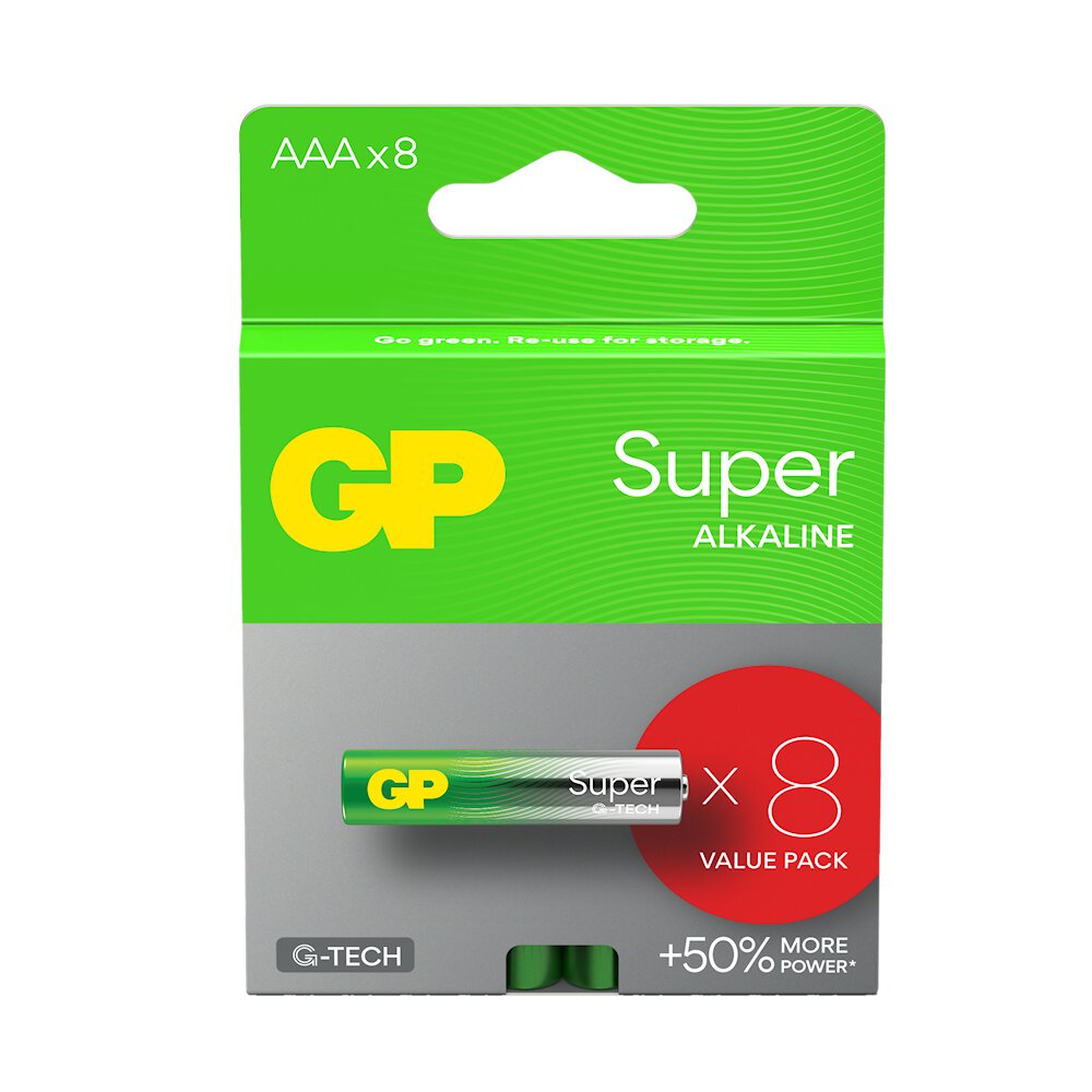 LR03 8BL GP Super Alkaline (G-TECH)