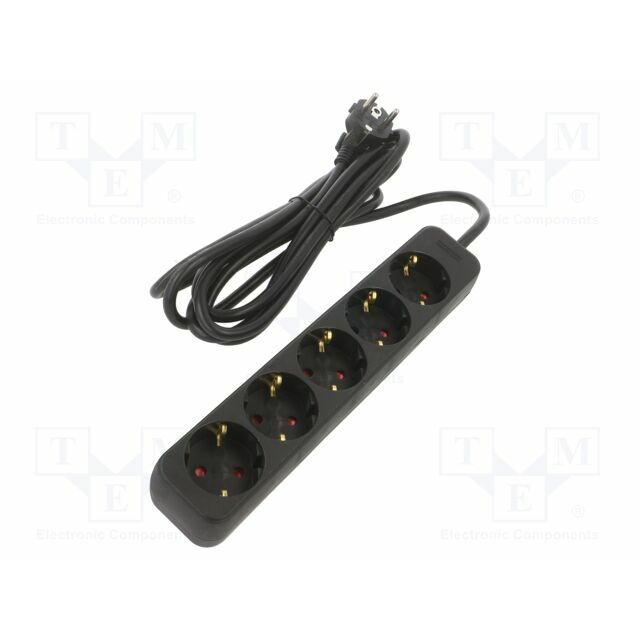 LANBERG Extension lead; H05VV-F; 3G1.5mm2