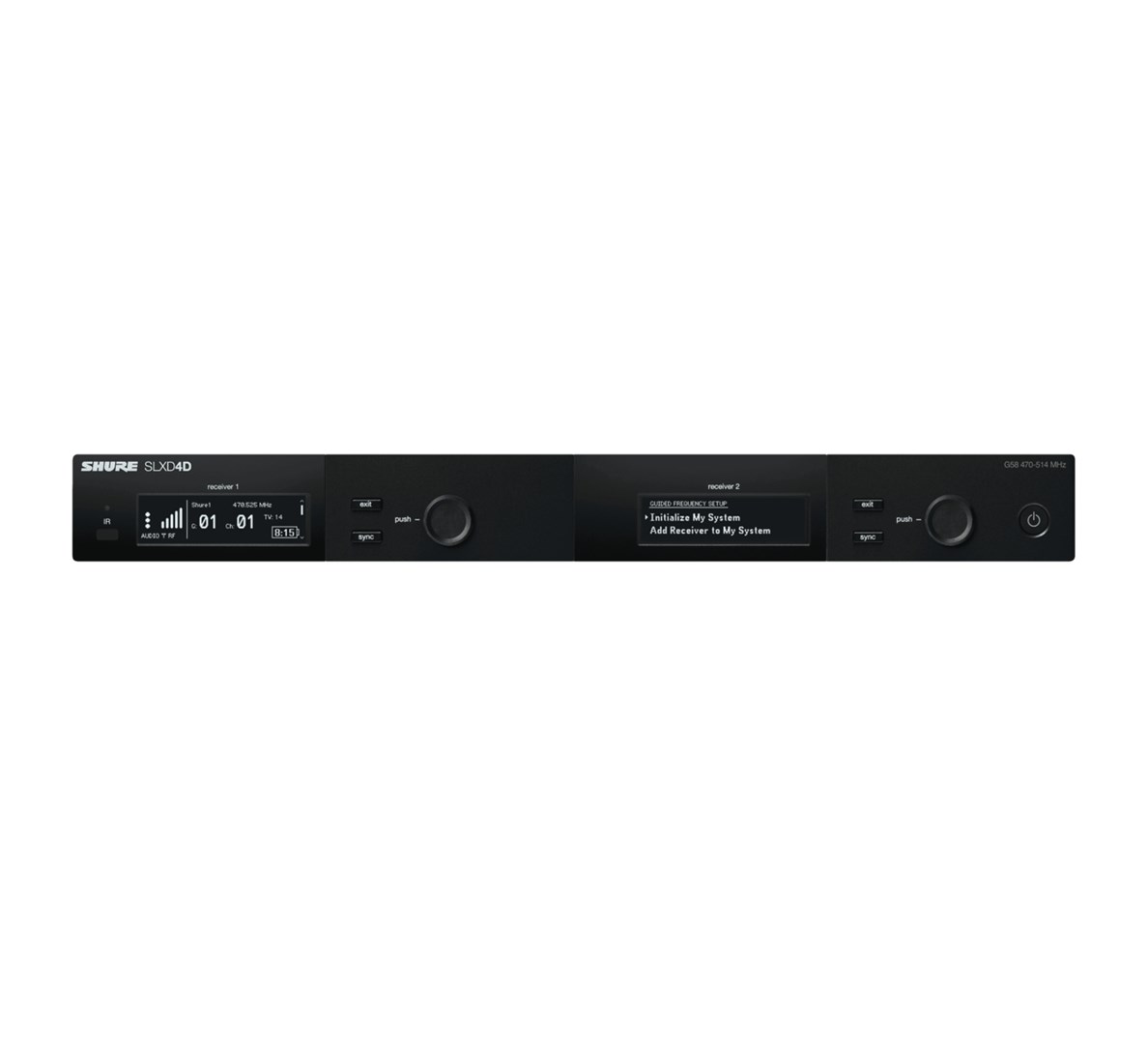 Shure SLXD4DE-G59 - wireless microphone receiver