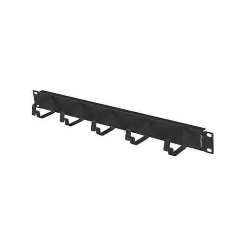 LANBERG Cable organizer; 1U; black; Standard: