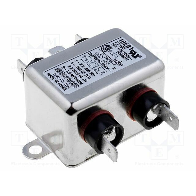 TE CONNECTIVITY Filter: anti-interference; single-phase; 250VAC