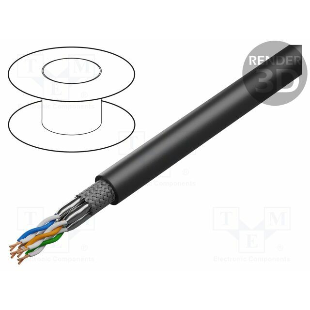 BELDEN Wire; S/FTP; 4x2x26AWG; industrial Ethernet