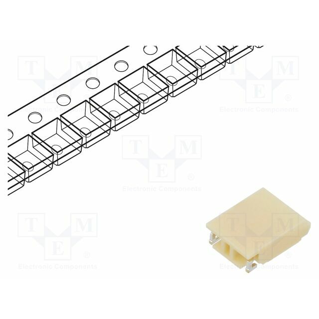 JST Connector: wire-board; socket; male; BHS