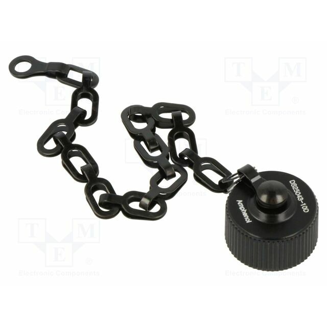 AMPHENOL Protection cover; black; aluminium alloy