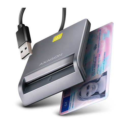 AXAGON CRE-SM3T USB Smart card FlatReader