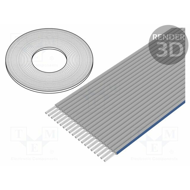 3M Wire: ribbon; 1.27mm; stranded