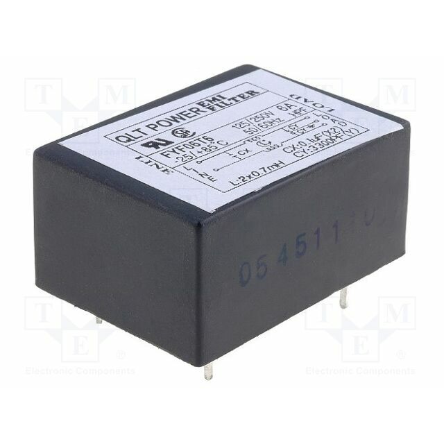 QLT POWER Filter: anti-interference; 250VAC; Cx: