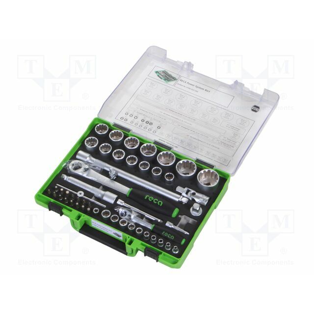 Socket-set; 6-angles,SPLINE,Torx® | RECA-0700-023-050
