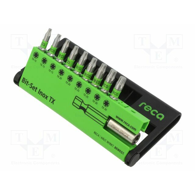 Tools set: screwdriver bits; Torx®; T10