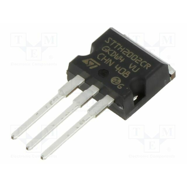 STMICROELECTRONICS Diode: rectifying; THT; 200V; 10Ax2
