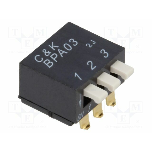 C&K Switch: DIP-SWITCH; Poles number: 3