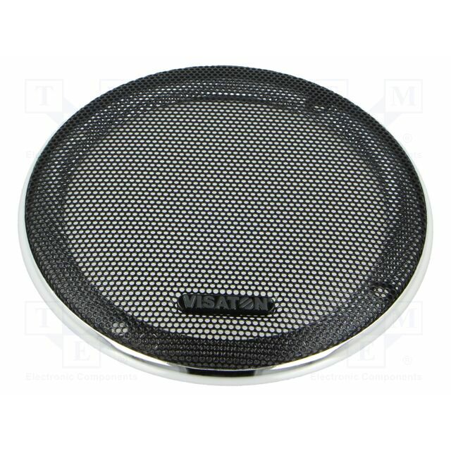 VISATON Loudspeaker grille; Ø134x14mm | VS-G10RR134-SW/CH