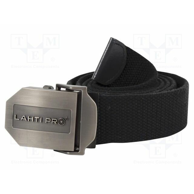 LAHTI PRO Trousers belt; black; canvas