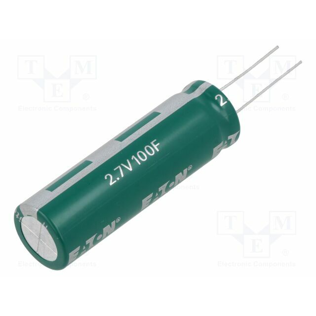 EATON ELECTRONICS Supercapacitor; THT; 100F; 2