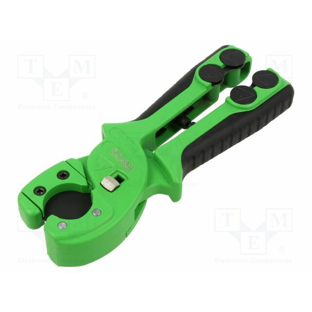 Cutting machine; for cutting plastic pipes