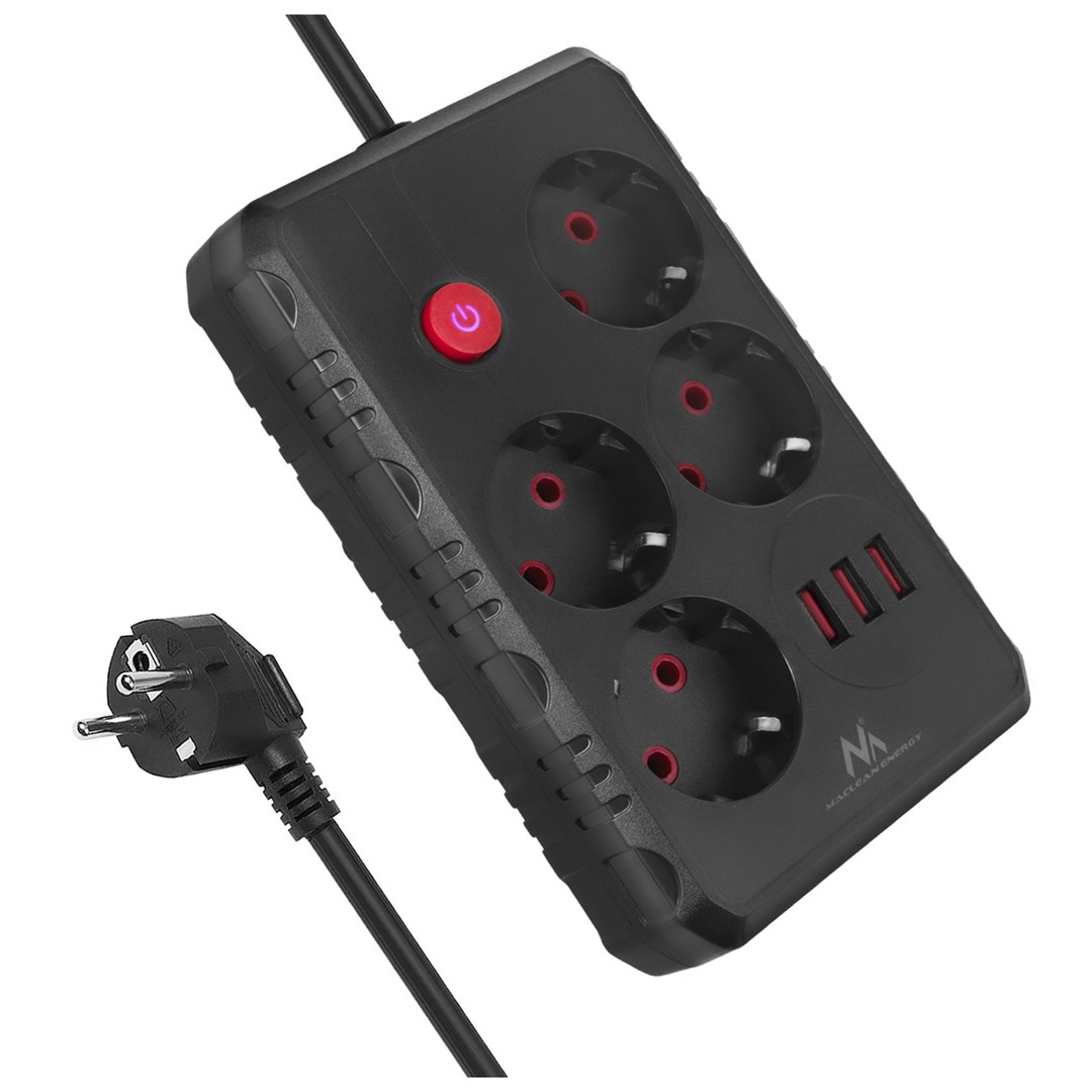 MACLEAN Power strip MCE393 B 4
