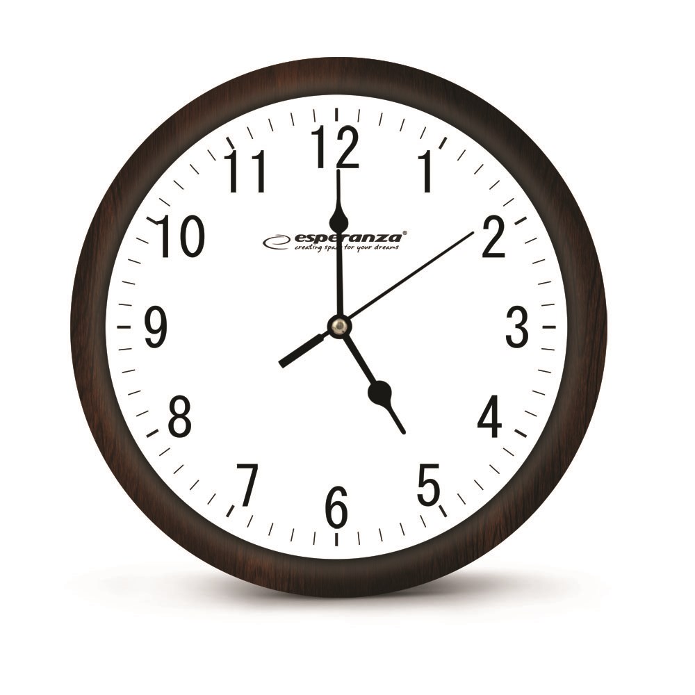 Esperanza EHC015W Mechanical clock Round Black