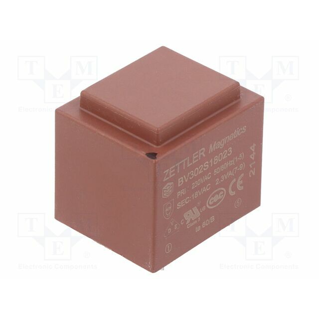 ZETTLER Transformer: encapsulated; 2.3VA; 230VAC