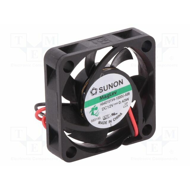 SUNON Fan: DC; 40x40x10mm; axial; 12VDC
