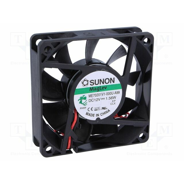 SUNON Fan: DC; 70x70x20mm; axial; 12VDC