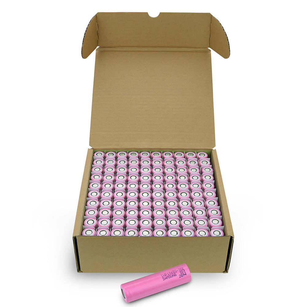 100x 18650 li-ion SAMSUNG INR18650-35E* |