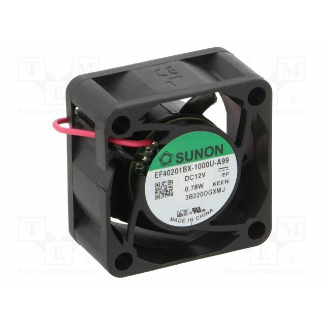 SUNON Fan: DC; 40x40x20mm; axial; 12VDC