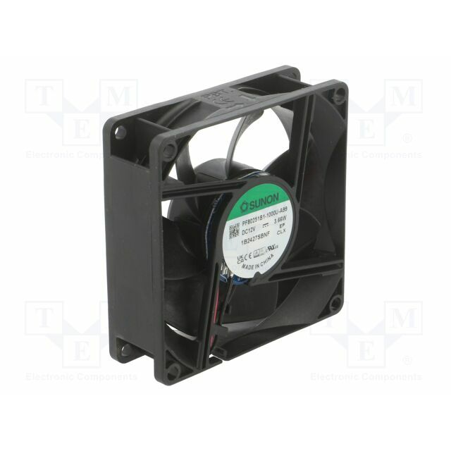 SUNON Fan: DC; 80x80x25mm; axial; 12VDC