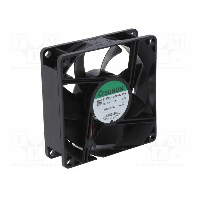 SUNON Fan: DC; 80x80x25mm; axial; 12VDC
