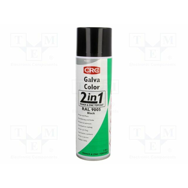 Paint; black,RAL 9005; spray; GALVACOLOR