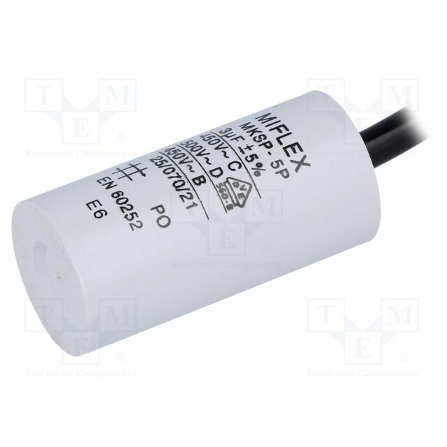 MIFLEX SOLUTIONS Capacitor: polypropylene; motors, run