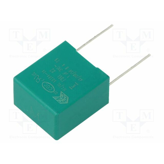 KEMET Capacitor: polypropylene; X2; F86; 1uF