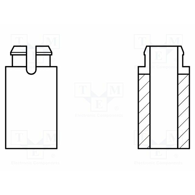KEYSTONE PCB distance; polyamide; L: 6
