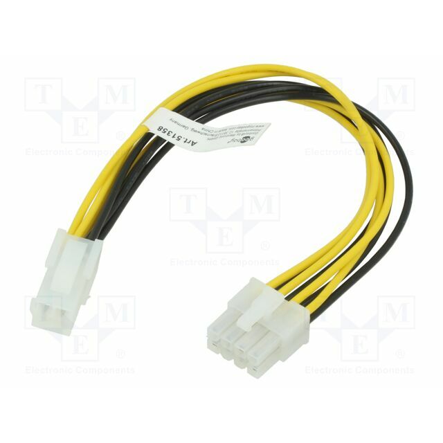 Cable: mains; ATX P4 male,PCIe