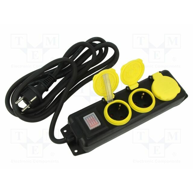 Extension lead; H07RN-F; 3G1.5mm2; 3m