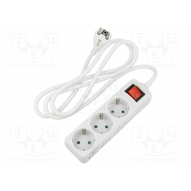 Extension lead; H05VV-F; 3G1.5mm2; 1