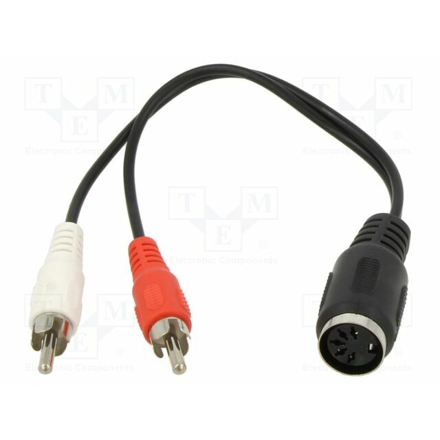 Cable; DIN 5pin plug,RCA plug