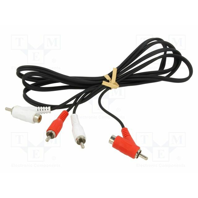 Cable; RCA socket x2,RCA plug