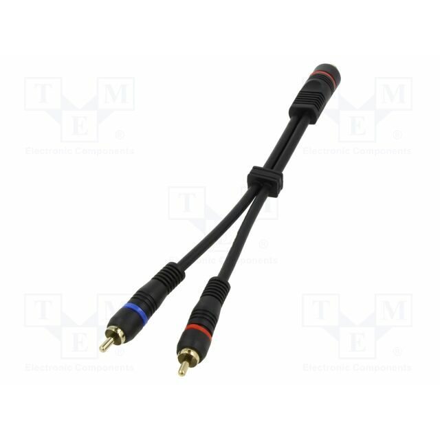Cable; RCA socket,RCA plug x2