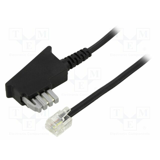 Cable: telephone; RJ11 plug,TAE N
