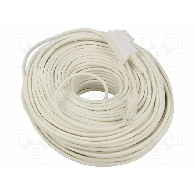 Cable: telephone; RJ45 plug,TAE F