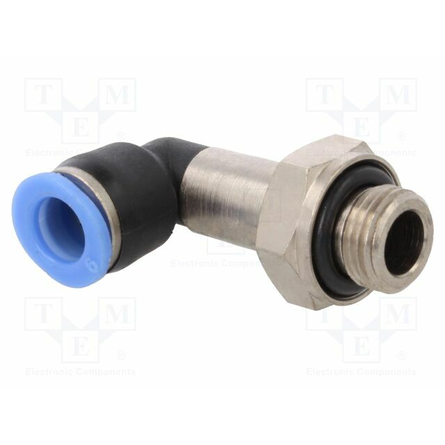 PNEUMAT Push-in fitting; angled; -0.95÷10bar