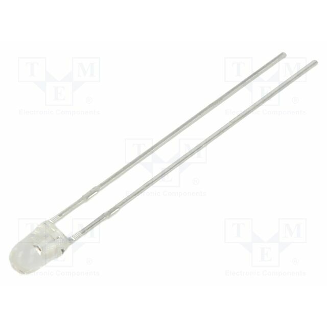 KINGBRIGHT ELECTRONIC LED; red; 3mm; 3600÷6000mcd