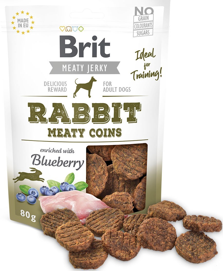 BRIT Meat Jerky Coins Rabbit -